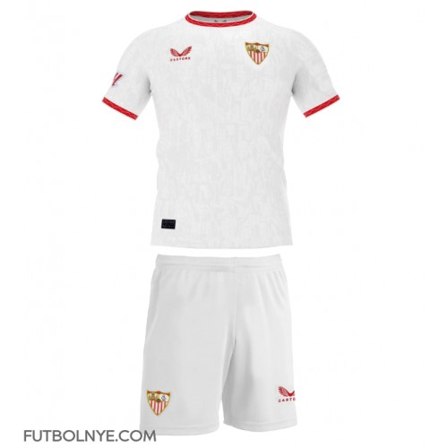 Camiseta Sevilla Primera Equipación para niños 2024-25 manga corta (+ pantalones cortos)